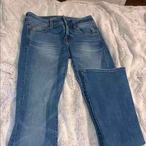 Blue boot cut jeans